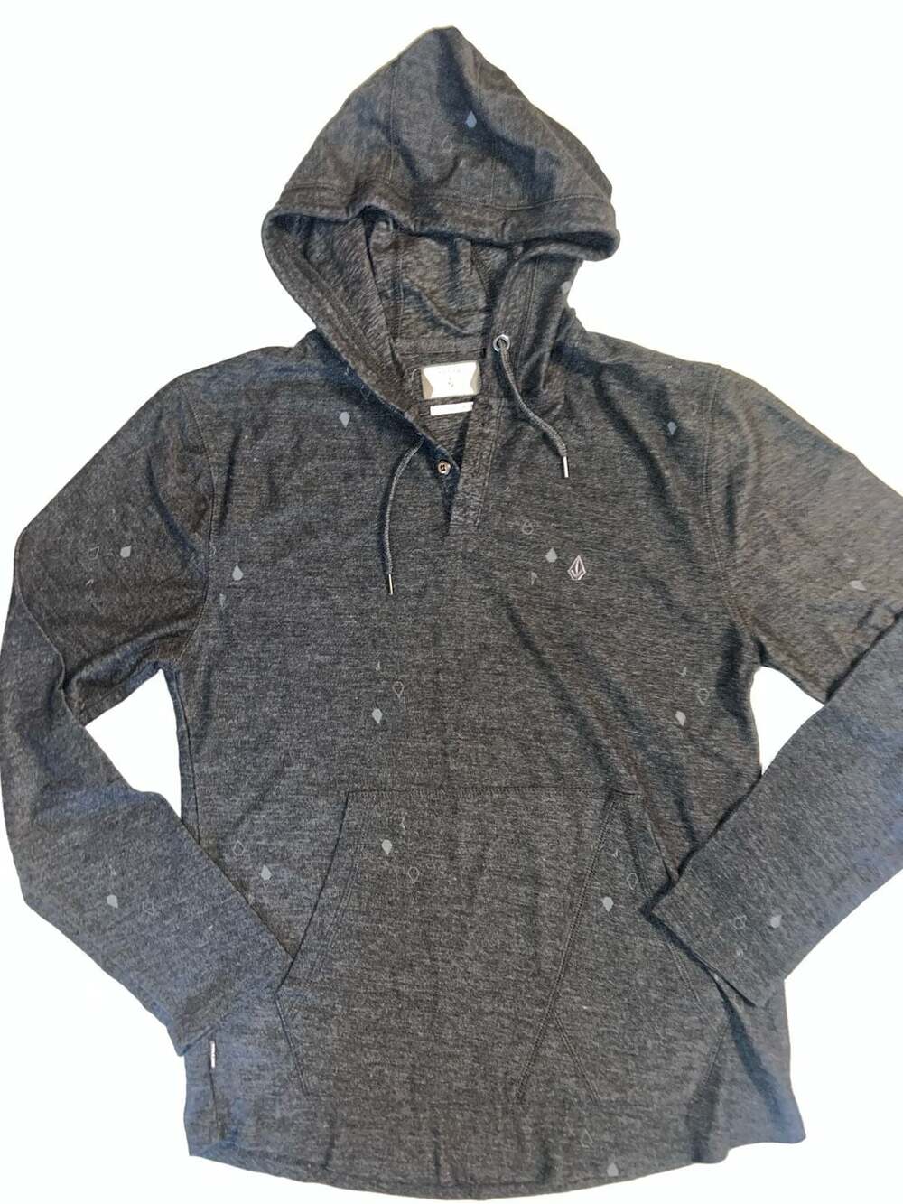 Volcom Tossed Stone Hooded Henley Lightweight Pullover